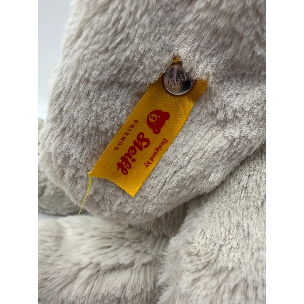 Steiff Hoppie Bunny Soft Cuddly Friends Beige Plush Rabbit 063856 9 Inch